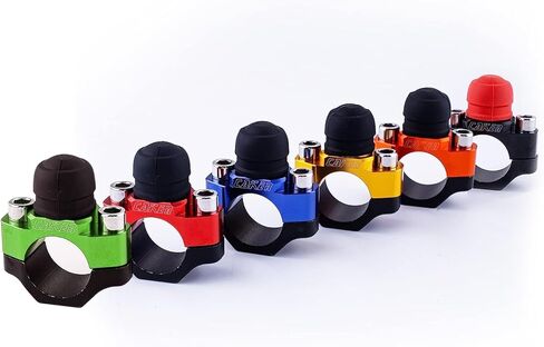 PRO CAKEN CNC Motorcycle ATV Water Proof Engine Start Stop Kill Switch Button for Electric Motorcycle Scooter Bike Modification Universal Parts with Mounting Backplate-Black in Saudi Arabia