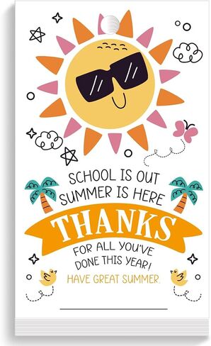 Summer Teacher Appreciation Gift Tags Sunshine Writing Thank You Tag,Thanks for All You've Done This Year Have Great Summer Tag,End of School Year Tags Gift Tags,Thank You Gift Tags for Teacher in Saudi Arabia
