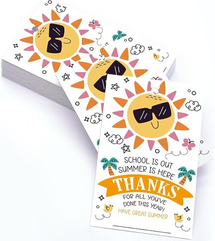 Summer Teacher Appreciation Gift Tags Sunshine Writing Thank You Tag,Thanks for All You've Done This Year Have Great Summer Tag,End of School Year Tags Gift Tags,Thank You Gift Tags for Teacher in Saudi Arabia