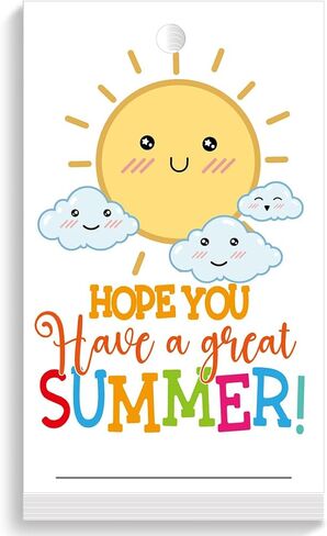 Summer Teacher Appreciation Gift Tags Sunshine Writing Thank You Tag,Thanks for All You've Done This Year Have Great Summer Tag,End of School Year Tags Gift Tags,Thank You Gift Tags for Teacher in Saudi Arabia