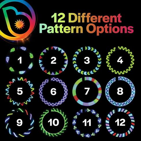 Brightz ShapeBrightz Pattern Making LED Bike Spoke Light - Automatically Morph Through 13 Patterns or Set to Your Favorite Pattern - Motion Activated for When Wheels Start Spinning in Kuwait
