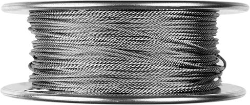 Laureola 3/32 inch Stainless Steel Aircraft Cable Wire Rope 7x7 Strand 304 Grade - Versatile Uses in Construction, DIY, Outdoors, Marine Rigging, Agriculture, and Industrial Applications - 100 ft in Saudi Arabia