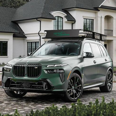 سلة سقف CAMOCOL مقاس 64 بوصة × 39 بوصة × 6 بوصة، سلة شحن بغطاء ثقيل بسعة 250 رطل، رف شحن عالمي على السطح مع شبكة لسيارات الدفع الرباعي والشاحنات وحامل أمتعة السيارة in Kuwait