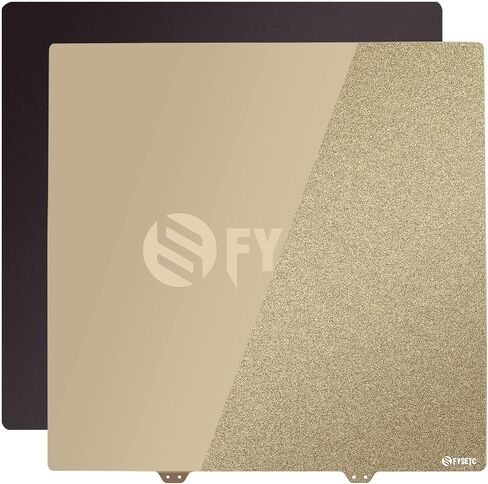 FYSETC Ender 5 Plus Printing Platform PEO - Textured Flexbile Spring Steel Plate 377x370mm/14.84x14.56inch Build Plate Heated Bed Cover + Sticker Base Compatible with Ender 5 Plus 3D Printer Hotbed in Saudi Arabia