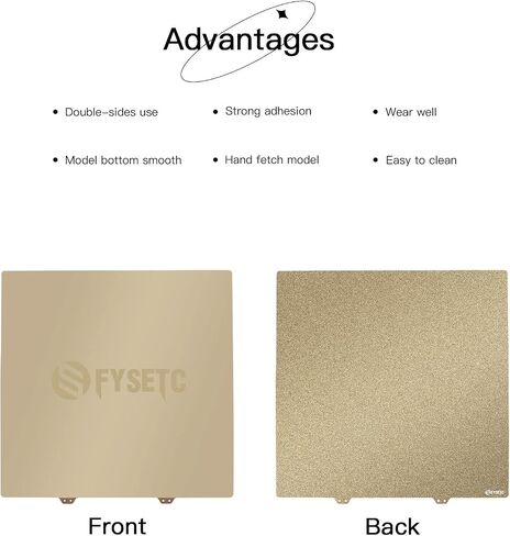 FYSETC Ender 5 Plus Printing Platform PEO - Textured Flexbile Spring Steel Plate 377x370mm/14.84x14.56inch Build Plate Heated Bed Cover + Sticker Base Compatible with Ender 5 Plus 3D Printer Hotbed in Saudi Arabia
