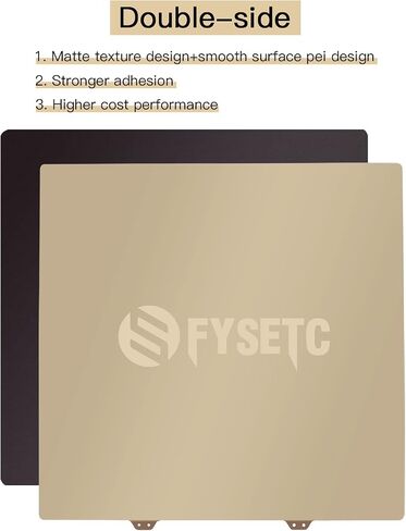 FYSETC Ender 5 Plus Printing Platform PEO - Textured Flexbile Spring Steel Plate 377x370mm/14.84x14.56inch Build Plate Heated Bed Cover + Sticker Base Compatible with Ender 5 Plus 3D Printer Hotbed in Saudi Arabia
