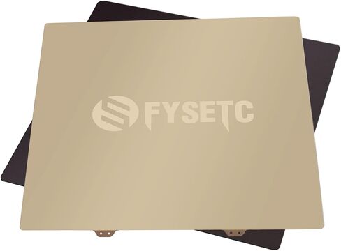 FYSETC Ender 5 Plus Printing Platform PEO - Textured Flexbile Spring Steel Plate 377x370mm/14.84x14.56inch Build Plate Heated Bed Cover + Sticker Base Compatible with Ender 5 Plus 3D Printer Hotbed in Saudi Arabia