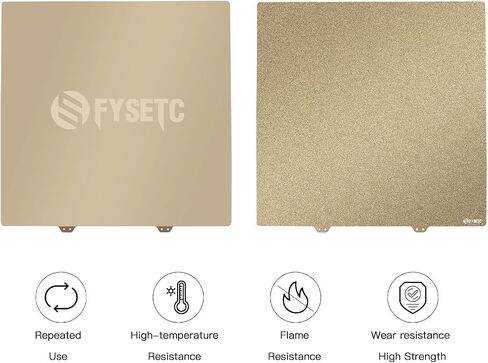 FYSETC Ender 5 Plus Printing Platform PEO - Textured Flexbile Spring Steel Plate 377x370mm/14.84x14.56inch Build Plate Heated Bed Cover + Sticker Base Compatible with Ender 5 Plus 3D Printer Hotbed in Saudi Arabia