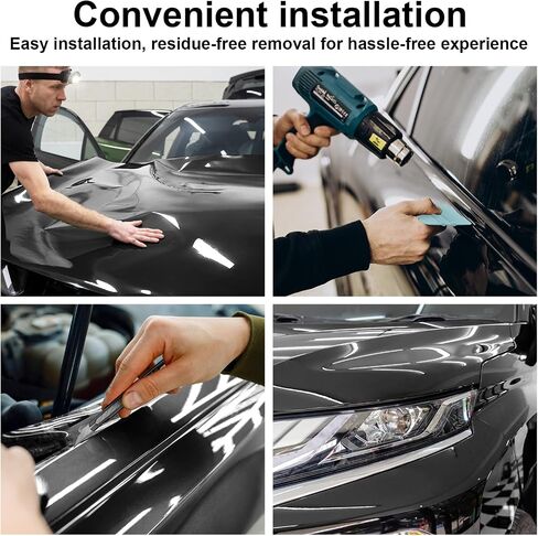 طبقة تغليف السيارة بمرآة رمادية اللون مقاس 11.5 × 60 بوصة من TECKWRAP - تقنية إطلاق الهواء لسهولة التركيب بنفسك، تعزز المظهر الأنيق للمركبة in Kuwait