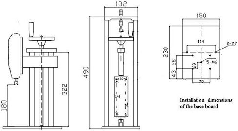 MTS1-DFS-Set. Force Gauge with Manual Test Stand MTS1 & Digital Scale (500N, MTS1-DFS-SET) in Kuwait