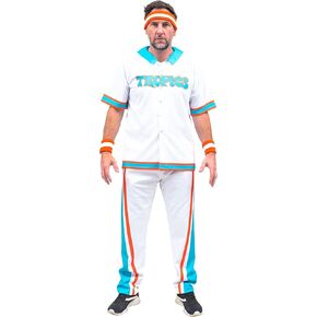 Jackie Moon Deluxe Flint Tropics Jersey Complete Warm Up Costume Set for Halloween & Cosplay in Saudi Arabia