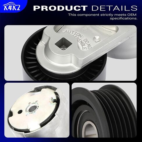 39282 & 38082 Drive Belt Tensioner Pulley with Idler Pulley for 11-19 Dodge Durango Charger Journey Grand Caravan/Ram 1500 2500 3500/Chrysler 200 300 Town & Country/Jeep Grand Cherokee/VW Routan in Saudi Arabia
