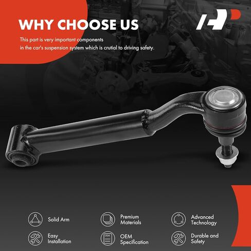 A-Premium Front Left Rearward Lower Control Arm, with Ball Joint & Bushing, Compatible with Ford Mustang 2015-2020 in Saudi Arabia