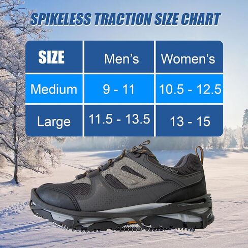 Traction Cleats - 360-Degree Grip on Ice Snow Grips Crampons Traction for Shoes and Boots for Walking Climbing Hiking Fishing Outdoor Running in Saudi Arabia