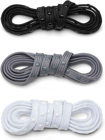 SQAIRZ Sta-Put Shoe Laces for Sneakers, Athletic Laces, Shoelaces Lock in Place, Shoe Strings for Sneakers in Saudi Arabia