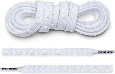 SQAIRZ Sta-Put Shoe Laces for Sneakers, Athletic Laces, Shoelaces Lock in Place, Shoe Strings for Sneakers in Saudi Arabia