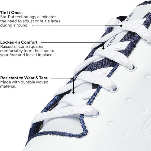 SQAIRZ Sta-Put Shoe Laces for Sneakers, Athletic Laces, Shoelaces Lock in Place, Shoe Strings for Sneakers in Saudi Arabia