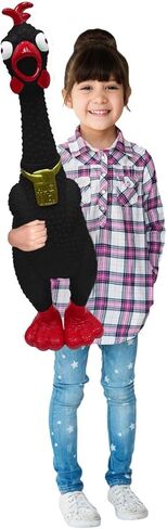 Animolds عناق لي عملاق الدجاج- تخفيف الضغوط الضخمة الصراخ لعبة الدجاج | يصرخ حتى 45 ثانية- هفوة الجدة ولعب مزحة | هدايا ألعاب مضحكة لعيد الميلاد لتخزين الحشوات للأطفال البالغين in Kuwait