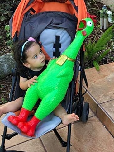 Animolds عناق لي عملاق الدجاج- تخفيف الضغوط الضخمة الصراخ لعبة الدجاج | يصرخ حتى 45 ثانية- هفوة الجدة ولعب مزحة | هدايا ألعاب مضحكة لعيد الميلاد لتخزين الحشوات للأطفال البالغين in Kuwait