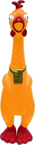 Animolds عناق لي عملاق الدجاج- تخفيف الضغوط الضخمة الصراخ لعبة الدجاج | يصرخ حتى 45 ثانية- هفوة الجدة ولعب مزحة | هدايا ألعاب مضحكة لعيد الميلاد لتخزين الحشوات للأطفال البالغين in Kuwait