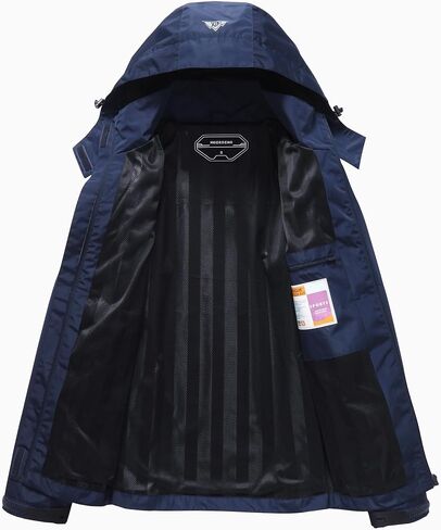 Women's Waterproof Rain Jacket Hooded Lightweight Rainoats Outdoor Hiking Jacket Travel Windbreaker in Saudi Arabia