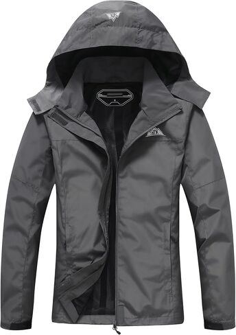 Women's Waterproof Rain Jacket Hooded Lightweight Rainoats Outdoor Hiking Jacket Travel Windbreaker in Saudi Arabia