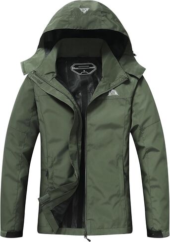 Women's Waterproof Rain Jacket Hooded Lightweight Rainoats Outdoor Hiking Jacket Travel Windbreaker in Saudi Arabia