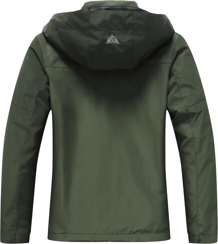 Women's Waterproof Rain Jacket Hooded Lightweight Rainoats Outdoor Hiking Jacket Travel Windbreaker in Saudi Arabia