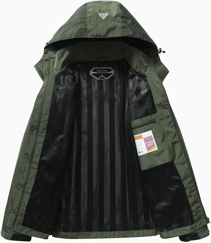 Women's Waterproof Rain Jacket Hooded Lightweight Rainoats Outdoor Hiking Jacket Travel Windbreaker in Saudi Arabia