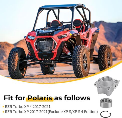 M MATI Left Hand Mach Wheel Bearing Carrier & Bearing/Ring Clip for Polaris RZR Turbo XP 4 2017-2021 5140585 3515090 7710440 in Saudi Arabia
