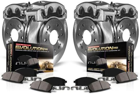 Power Stop KCOE2154 Autospecialty OE Replacement Brake Kit with Calipers For 2003 2004 2005 2006 Jeep Wrangler [Models with Rear Disc] in Saudi Arabia