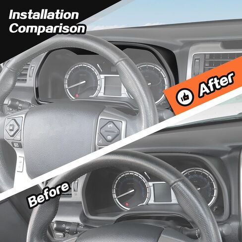 غطاء لوحة أجهزة لوحة القيادة JeCar إطار الكسوة الملحقات الداخلية لسيارة Toyota 4Runner 2010-2020 (أحمر) in Saudi Arabia
