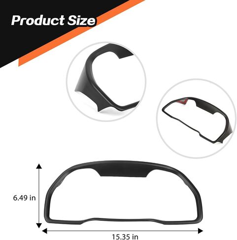 غطاء لوحة أجهزة لوحة القيادة JeCar إطار الكسوة الملحقات الداخلية لسيارة Toyota 4Runner 2010-2020 (أحمر) in Saudi Arabia