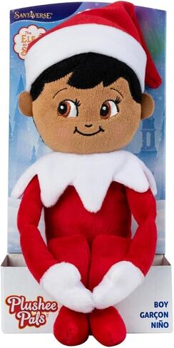 Elf on The Shelf: مجموعة Christmas Plushee Pals ذات البشرة الداكنة للأولاد والبنات ذات العيون البنية in Kuwait