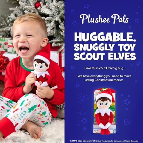 Elf on The Shelf: مجموعة Christmas Plushee Pals ذات البشرة الداكنة للأولاد والبنات ذات العيون البنية in Kuwait