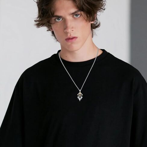 Trident Necklace 925 Sterling Silver Celtic Pendant Necklace Irish Celtic Knot Necklace Ancient Greece Amulet Necklace Jewelry Gifts for Men Women in Kuwait