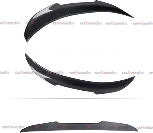 Real Carbon Fiber Rear Spoiler Compatible with 2012-2018 Audi A6 S6 C7 C7.5, PSM Style High Kick Duckbill Trunk Tail Deck Lid Wing Lip Ducktail Man Gift in Kuwait