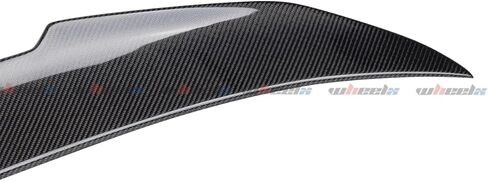 Real Carbon Fiber Rear Spoiler Compatible with 2012-2018 Audi A6 S6 C7 C7.5, PSM Style High Kick Duckbill Trunk Tail Deck Lid Wing Lip Ducktail Man Gift in Kuwait