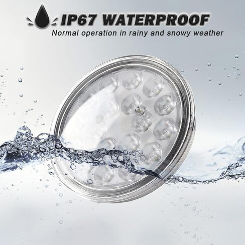 LED PAR36 90W مصباح هبوط الطائرات من فئة الطيران / ضوء القارب LED / الجرار، 7200 لومن (شعاع الفيضانات - قطعتان) in Kuwait
