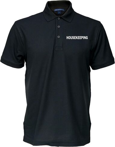 Smart People Clothing Housekeeping Easy Care Polo Shirt with Screen Print Letters, Employee Polo, Staff Shirt. in Saudi Arabia