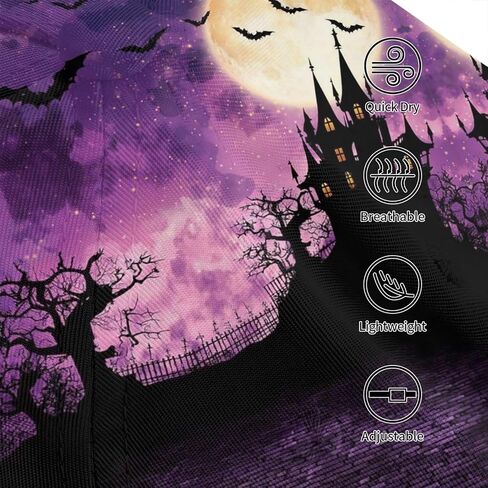 Cute Halloween Funny Pumpkin Bat Adjustable Baseball Cap Golf Hat Caps for Men Women in Saudi Arabia