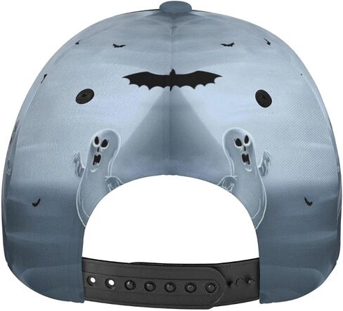 Cute Halloween Funny Pumpkin Bat Adjustable Baseball Cap Golf Hat Caps for Men Women in Saudi Arabia