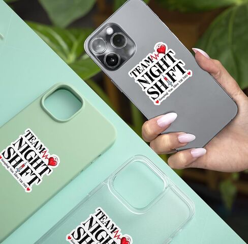 3 Pcs Team Night Shift Sticker, Night Shift Nurse Sticker, Medical Worker Sticker, Funny Nurse Gift, RN BSN CNA Doctor Vinyl Sticker 3 Inches for Laptop Water Bottle Phone Helmet Kindles Tumbler in Saudi Arabia
