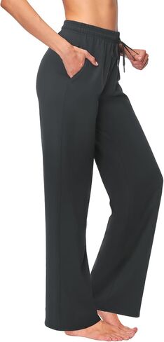 Womens Wide Leg Pants with Pockets High Waist Drawstring Loose Sweatpants Casual Travel Business Dress Pants Trousers in Saudi Arabia