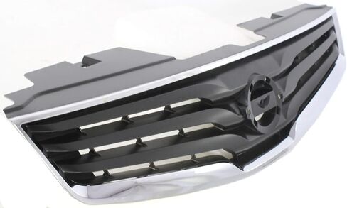 Garage-Pro Grille Compatible with 2010-2012 Nissan Sentra Chrome Shell/Painted Dark Gray Insert Base/S/SL Models in Saudi Arabia
