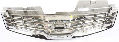 Garage-Pro Grille Compatible with 2010-2012 Nissan Sentra Chrome Shell/Painted Dark Gray Insert Base/S/SL Models in Saudi Arabia