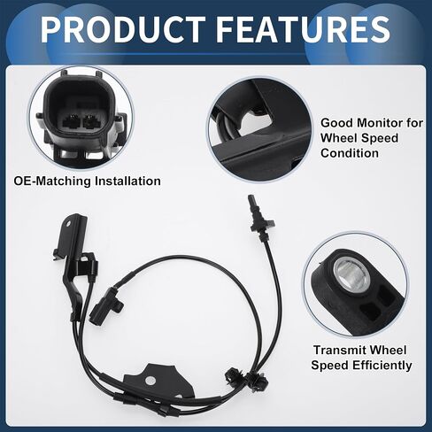 Front Left ABS Wheel Speed Sensor for Toyota Corolla IM 2017-2018 for Scion TC 2011-2016 ABS Sensor Anti-lock Braking System Sensor No.8954312080 in Saudi Arabia