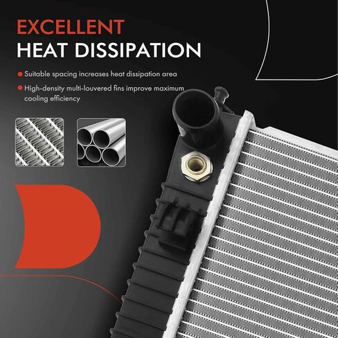 A-Premium Engine Coolant Radiator Assembly with Oil Cooler Compatible with Mercedes-Benz R350 2006-2012, R500 2006-2007, ML350 2006-2011, ML500 2006-2007, Automatic Trans. in Saudi Arabia