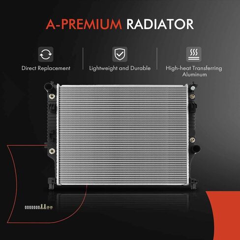 A-Premium Engine Coolant Radiator Assembly with Oil Cooler Compatible with Mercedes-Benz R350 2006-2012, R500 2006-2007, ML350 2006-2011, ML500 2006-2007, Automatic Trans. in Saudi Arabia