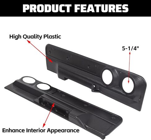KUAFU Lower Door Panel Set 2-Speaker Door Panel Compatible with 1978-1988 Monte Carlo Malibu (2dr) & El Camino Cutlass Regal in Saudi Arabia